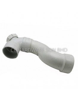 4" UPVC P-TRAP PLAIN (MS1063) [BBB]