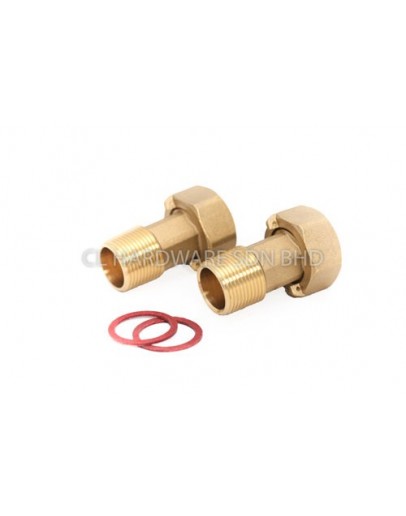 3/4" COUPLING SET FOR BRASS WATER METER [GEORGEKENT]