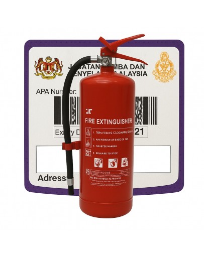 9KG ABC DRY POWDER FIRE EXTINGUISHER (BOMBA CERT) [SRI]