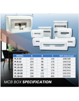 10WAY TRANSPARENT MCB BOX [PVC-LINK]