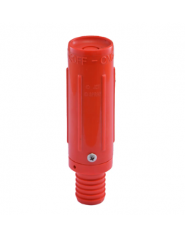 1" HOSEREEL PLASTIC NOZZLE RED [VIC]