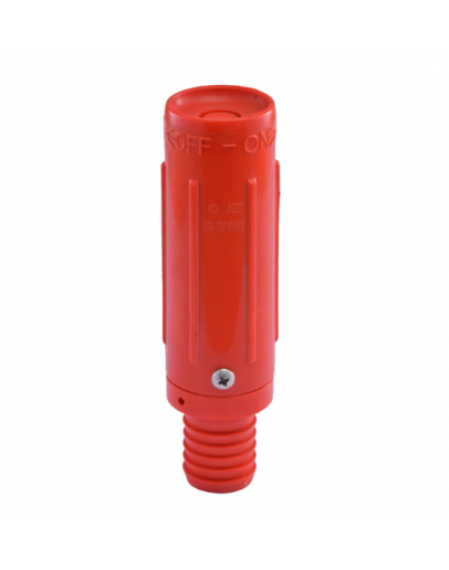 1" HOSEREEL PLASTIC NOZZLE RED [VIC]