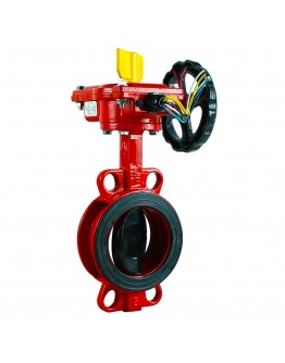 10" DUCTILE IRON FLANGE END BUTTERFLY VALVE C/W TAMPER SWITCH (SIRIM) [CNG]