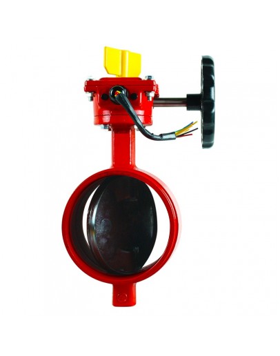 3" DUCTILE IRON GROOVED END BUTTERFLY VALVE C/W TAMPER SWITCH (SIRIM) [CNG]