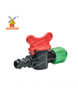 DRIP TAPE BARB LOCK VALVE C/W GROMMET [WINDMILL]