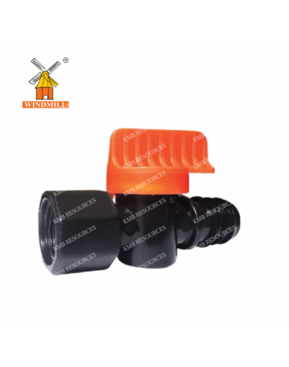 16MM X 1/2" QUICK ACTION FEMALE THREAD VALVE [WINDMILL]