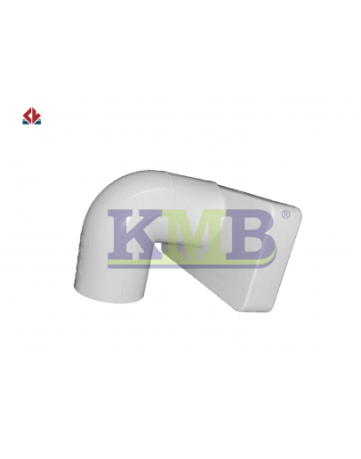 4" X 2" HYDROPONIC UPVC END CAP C/W 25MM ELBOW [KMB]