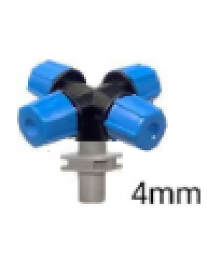 4MM SMALL 4 BRANCH FOGGER BARB  [WINDMILL]